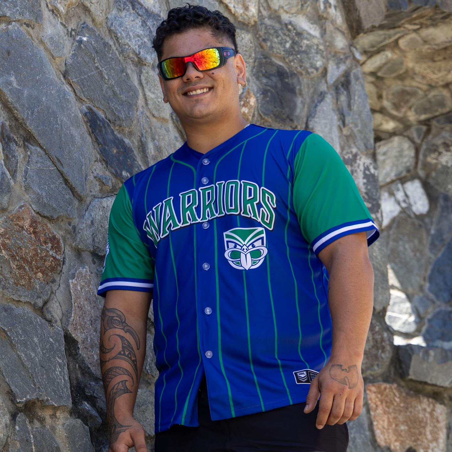 Warriors NRL Slugger Baseball Shirt