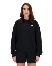 New Balance Women's Essentials French Terry Crew Black