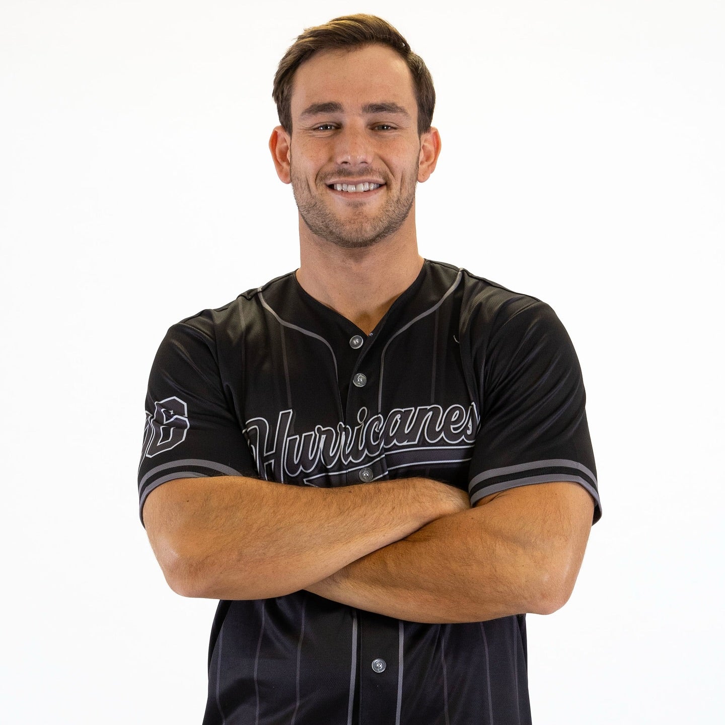 Hurricanes Blackout Baseball Shirt