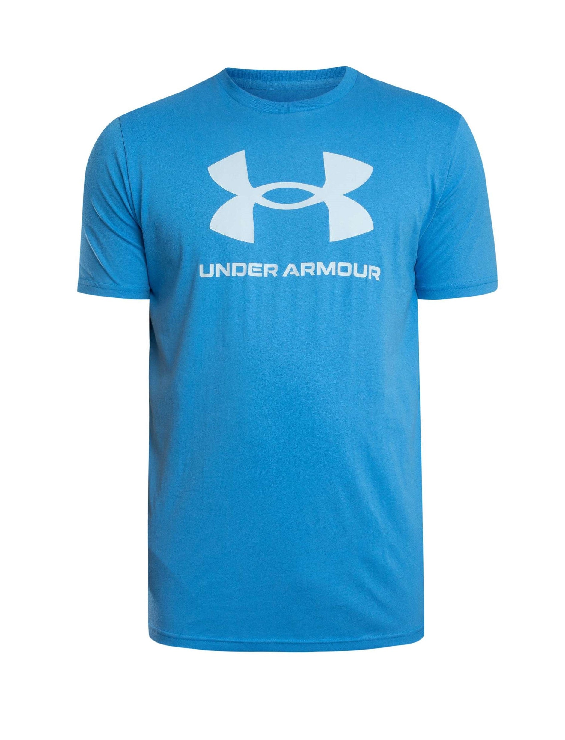 Under Armour Sportstyle Logo T-Shirt Blue Atlantis