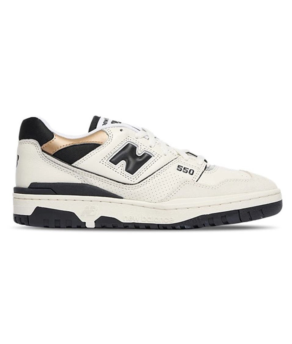 New Balance Men's 550 Standard (D) Shoe White/Black/Gold