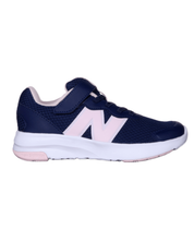 New Balance Kid's 578 Bungee Lace + Strap Shoe Navy/Pink
