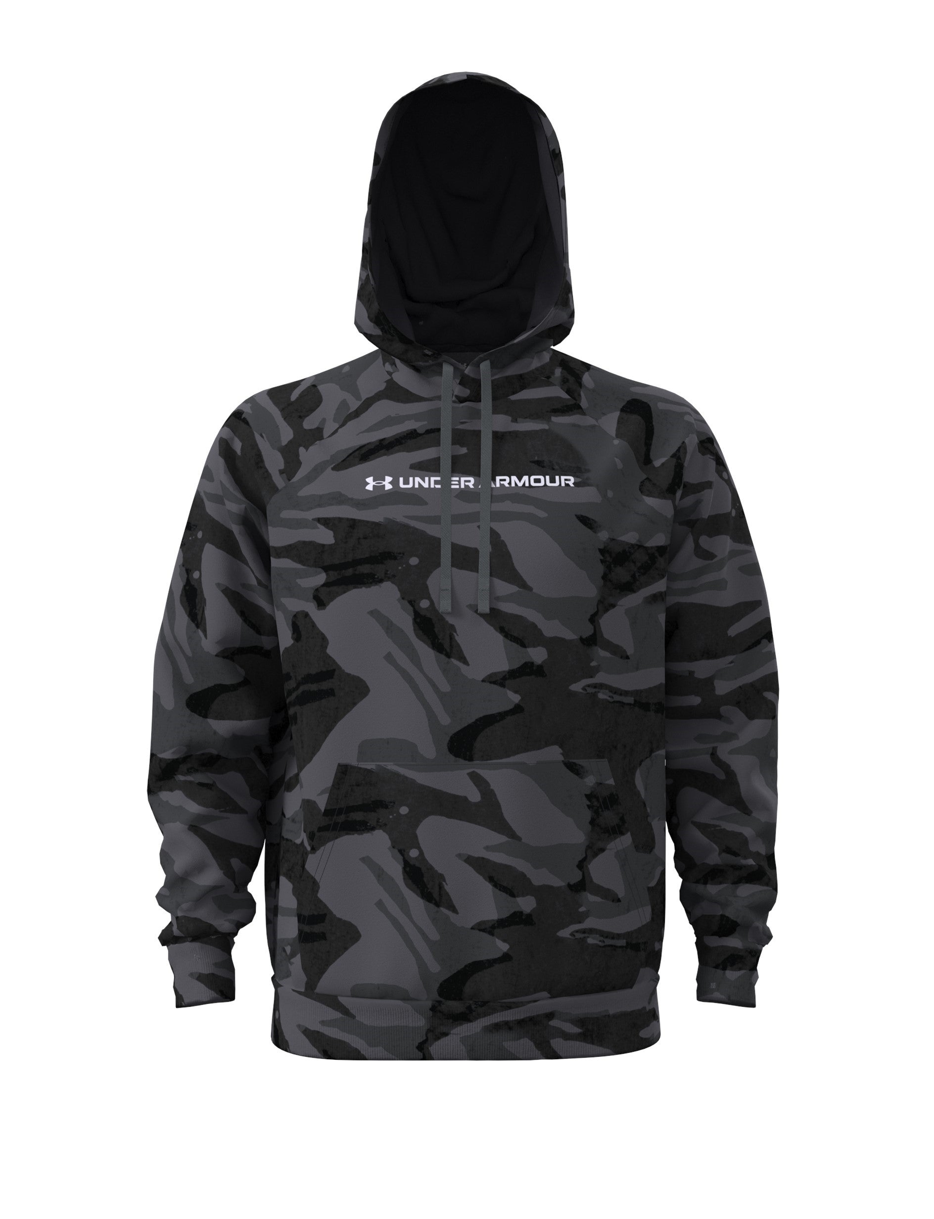 Under Armour Fleece Printed Hoodie Black