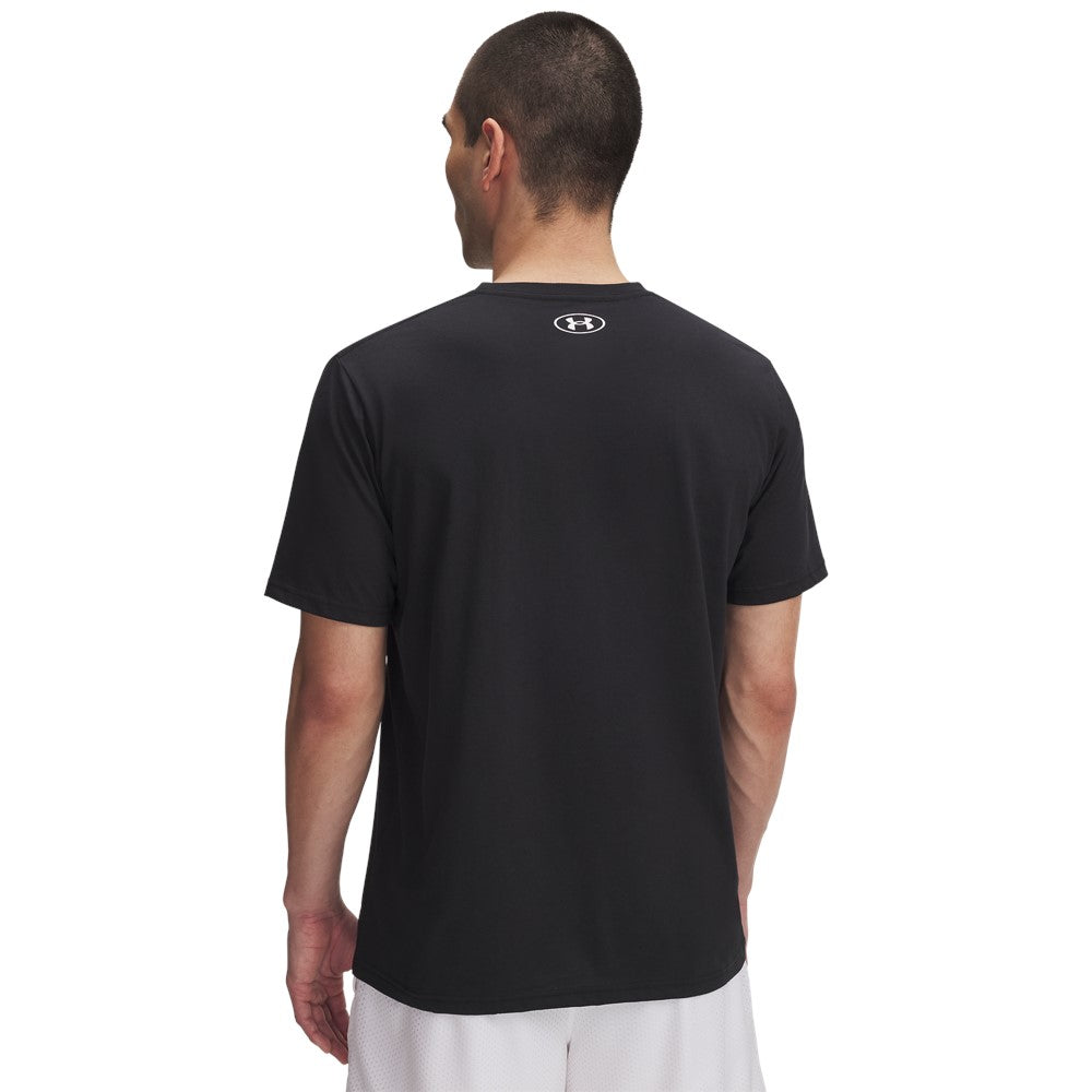 Under Armour Printed Woven Label T-Shirt Black