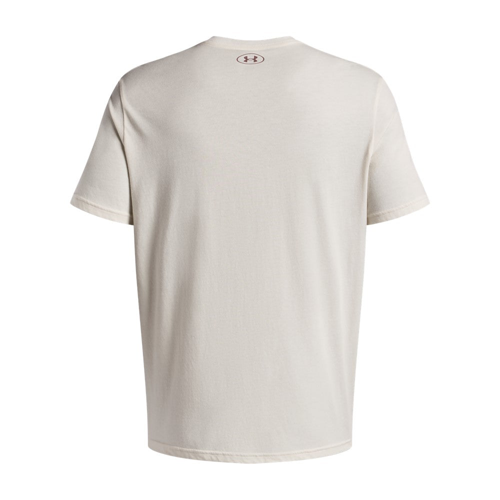 Under Armour College Crest Logo T-Shirt Stone