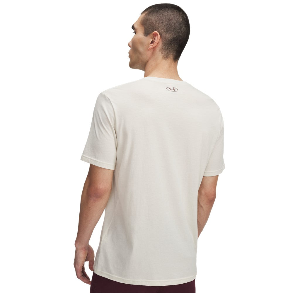 Under Armour College Crest Logo T-Shirt Stone