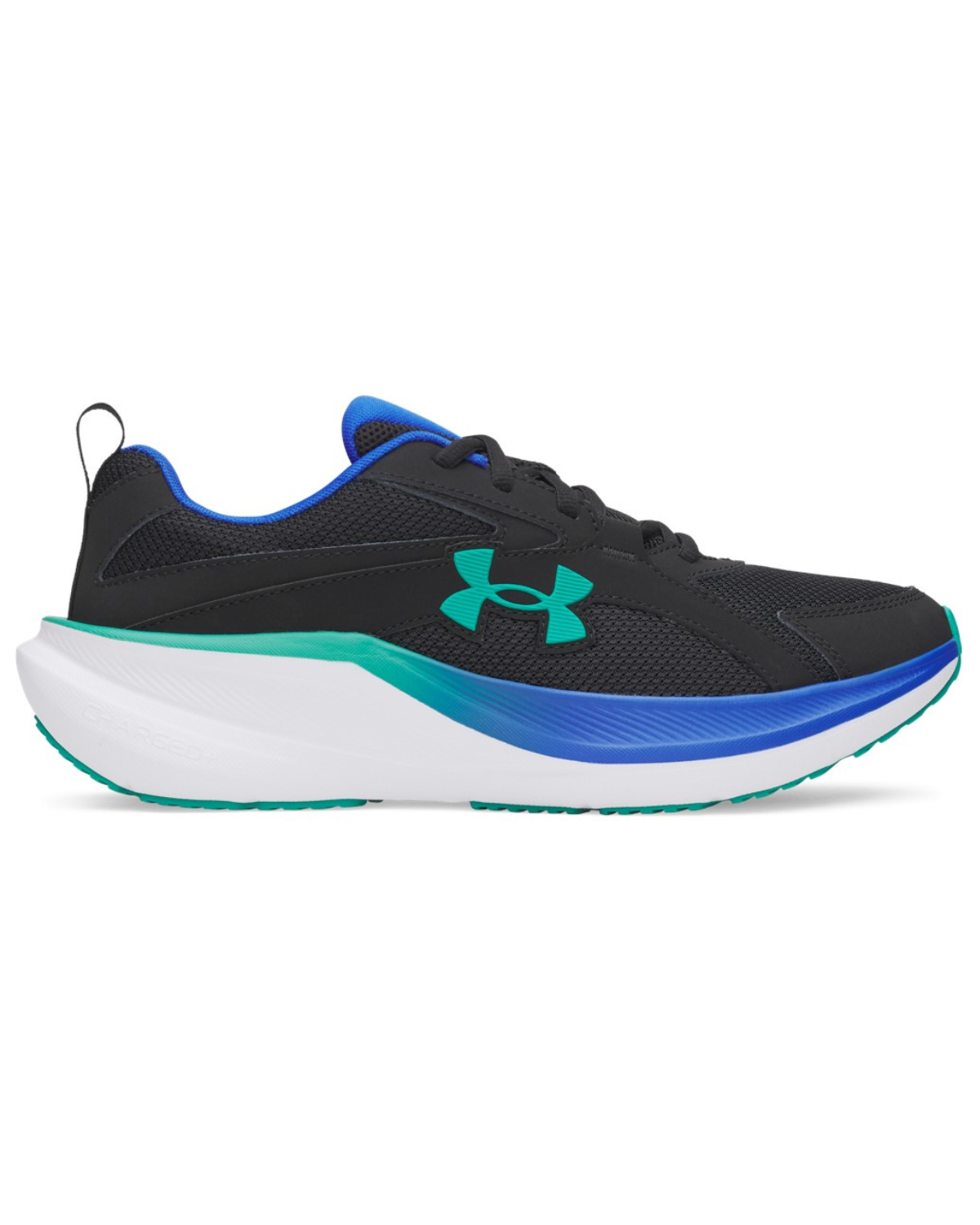 Under Armour Men's Charged+ Assert 11 Shoe Black/Royal/Green
