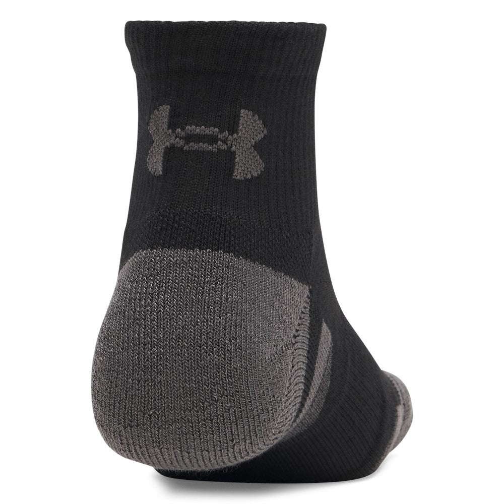 Under Armour Performance Tech 3-Pack Quarter Socks Black
