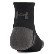 Under Armour Performance Tech 3-Pack Quarter Socks Black
