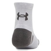 Under Armour Performance Tech 3-Pack Quarter Socks Black/White/Grey
