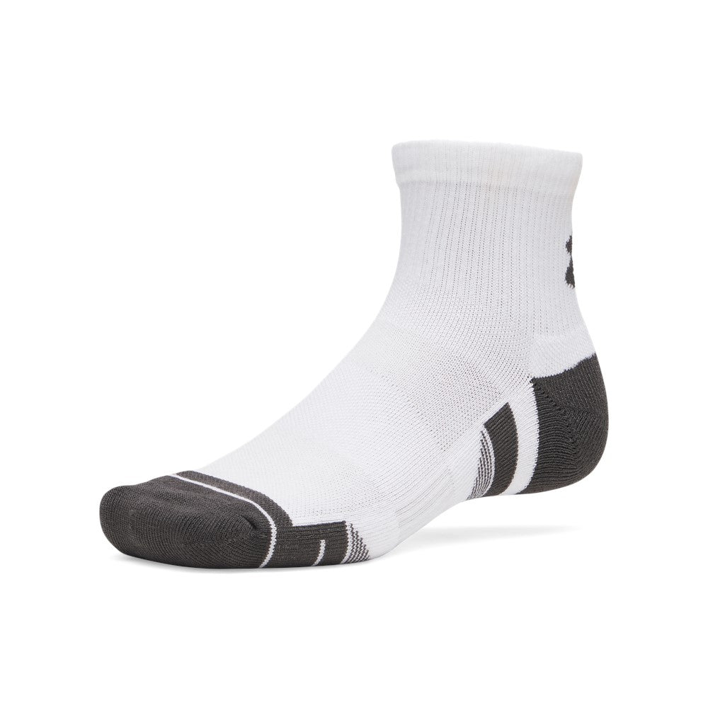 Under Armour Performance Tech 3-Pack Quarter Socks White