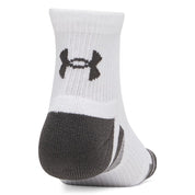 Under Armour Performance Tech 3-Pack Quarter Socks White
