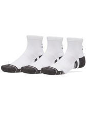 Under Armour Performance Tech 3-Pack Quarter Socks White