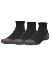 Under Armour Performance Tech 3-Pack Quarter Socks Black