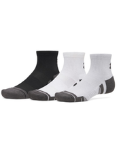 Under Armour Performance Tech 3-Pack Quarter Socks Black/White/Grey