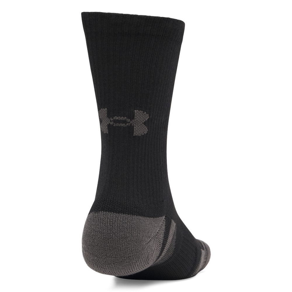 Under Armour Performance Tech 3-Pack Crew Socks Black