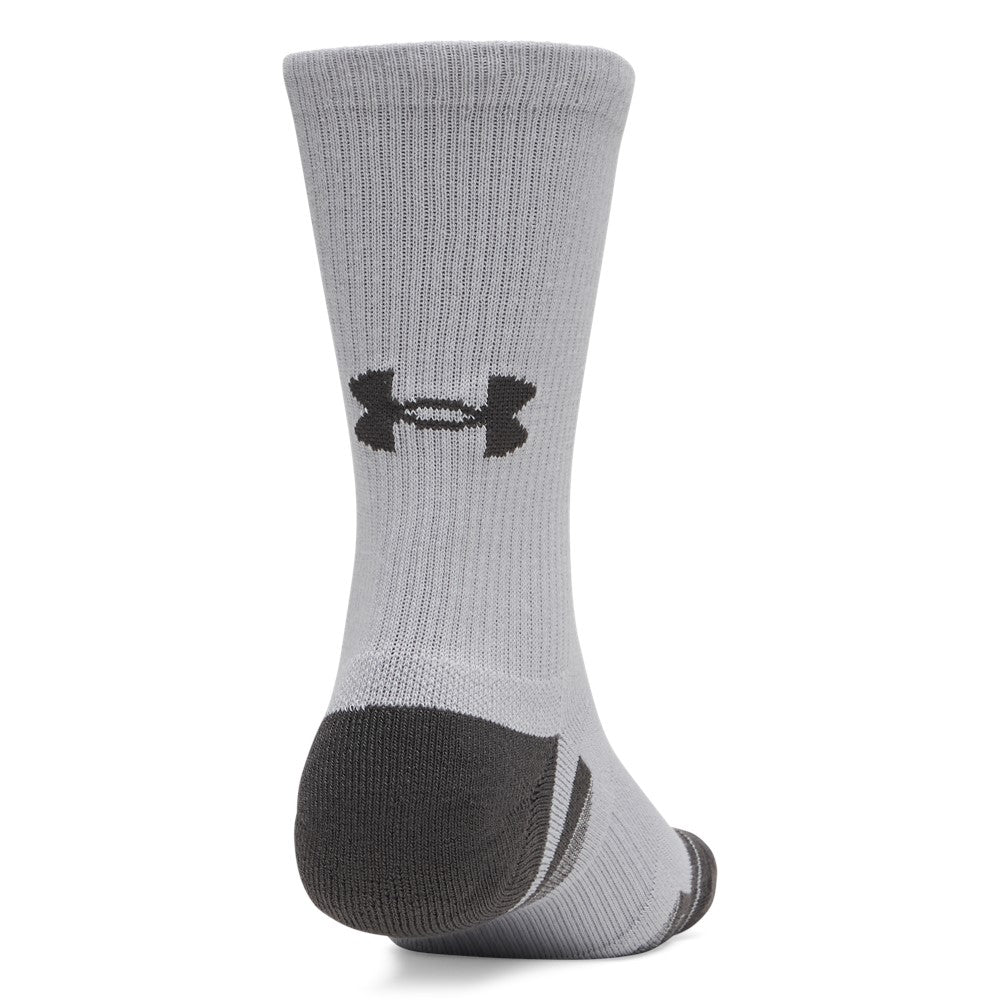Under Armour Performance Tech 3-Pack Crew Socks Black/White/Grey