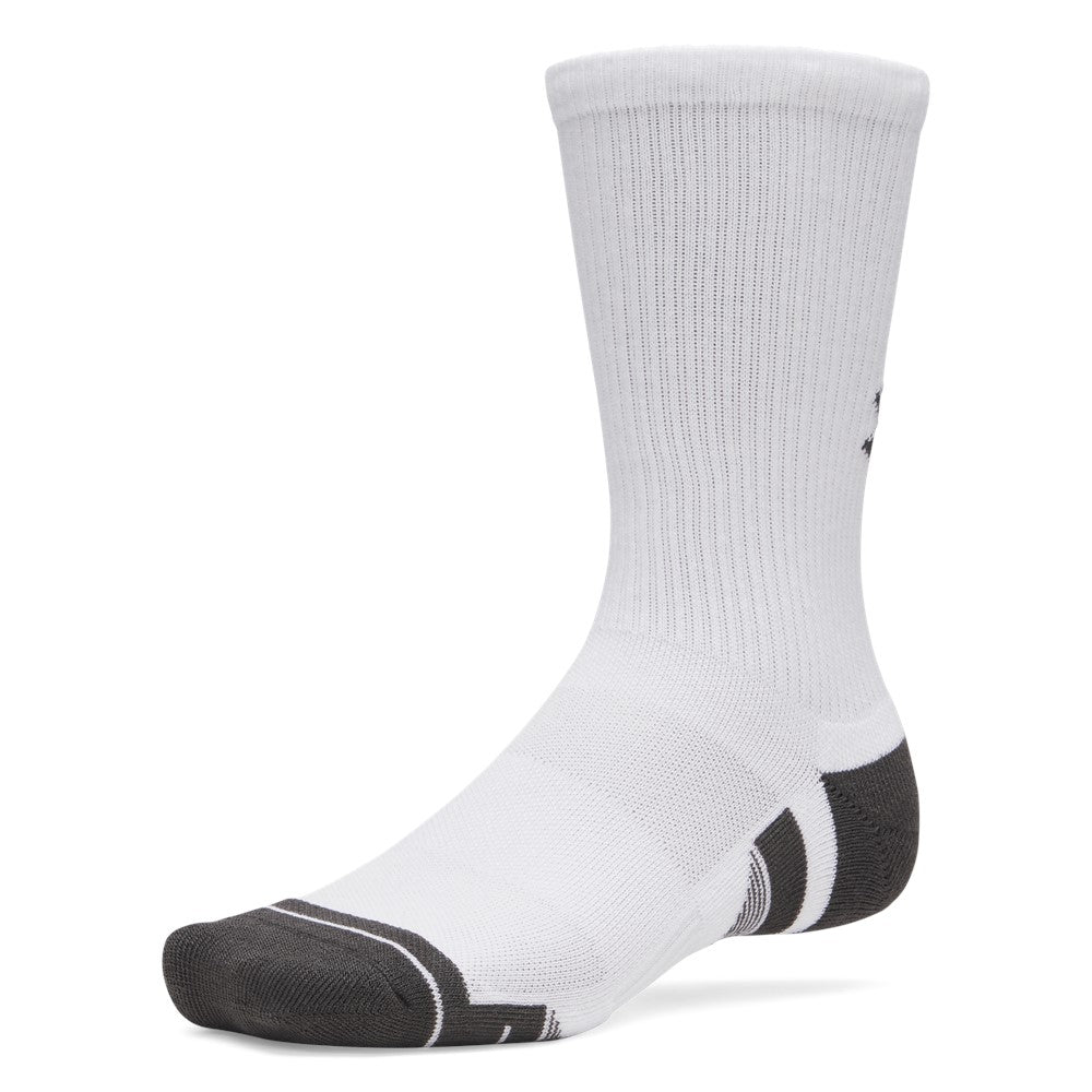 Under Armour Performance Tech 3-Pack Crew Socks White