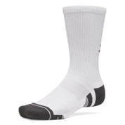 Under Armour Performance Tech 3-Pack Crew Socks White