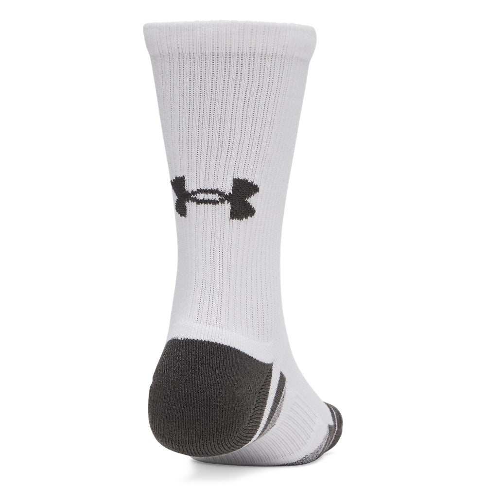 Under Armour Performance Tech 3-Pack Crew Socks White