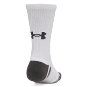 Under Armour Performance Tech 3-Pack Crew Socks White