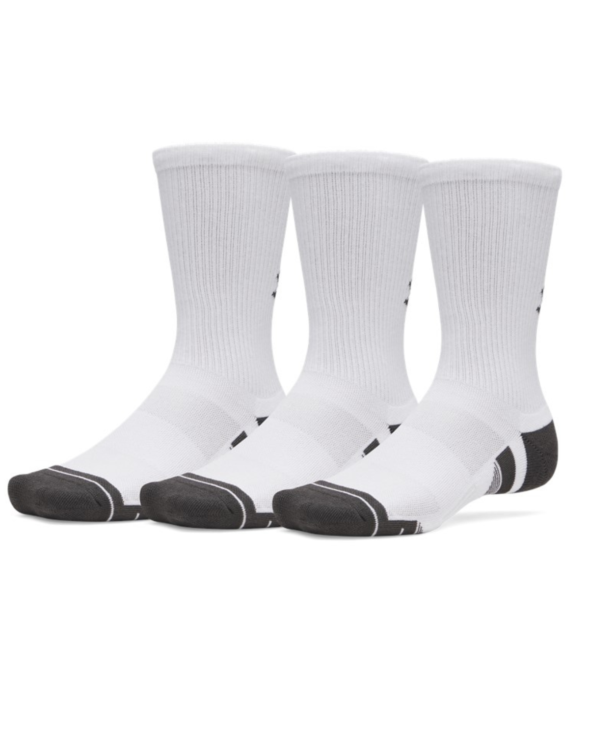 Under Armour Performance Tech 3-Pack Crew Socks White