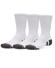 Under Armour Performance Tech 3-Pack Crew Socks White