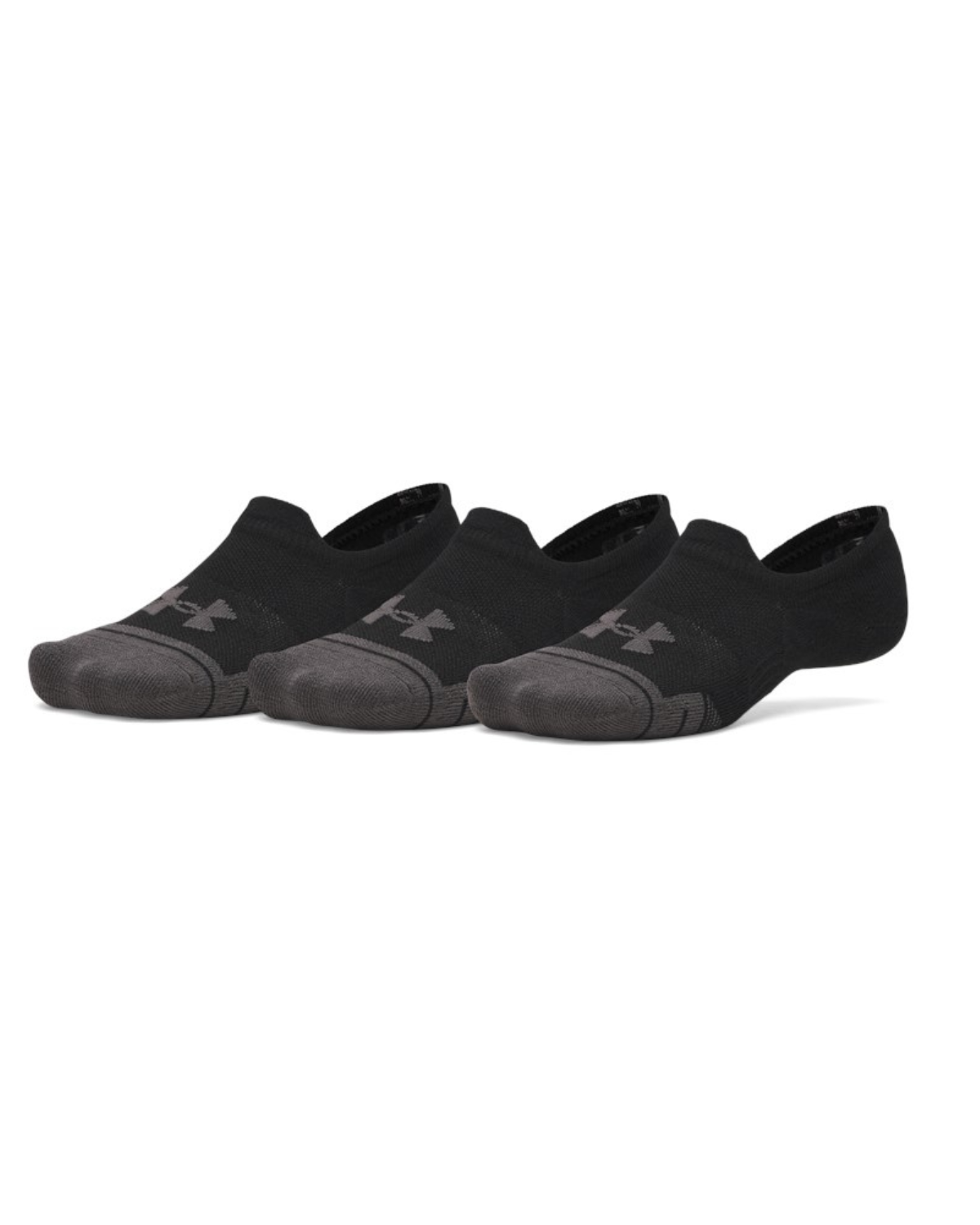 Under Armour Unisex 3-Pack Ultra Low Socks Black