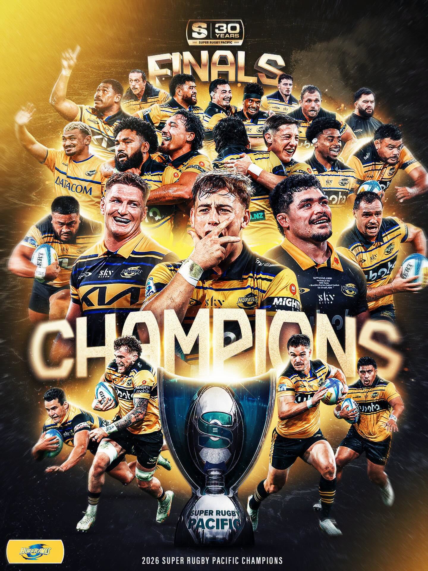 PRE-ORDER Hurricanes Champions Jersey 2026 + FREE NZ SHIPPING