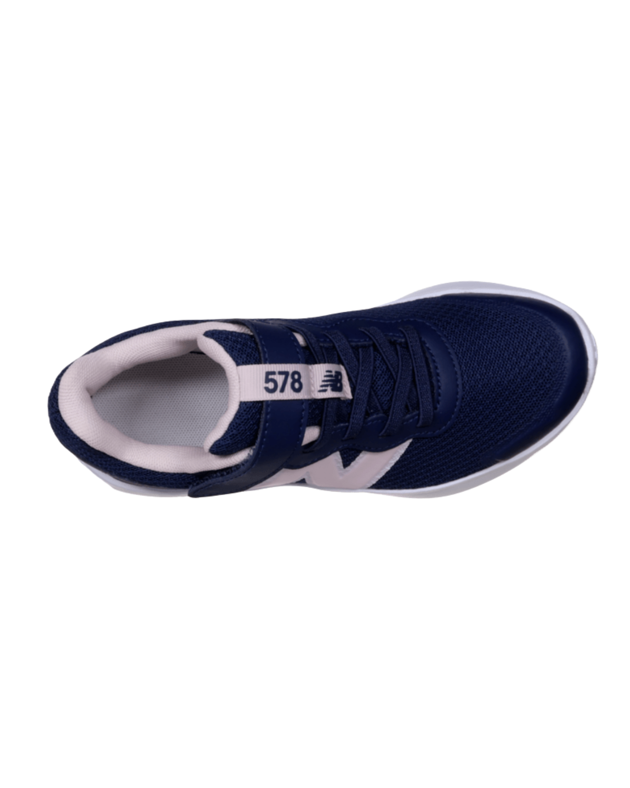 New Balance Kid's 578 Bungee Lace + Strap Shoe Navy/Pink