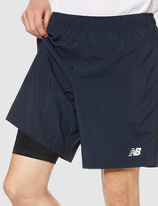 New Balance Core Run 2-in-1 7" Short Navy