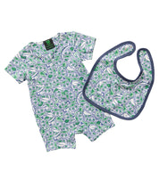 Warriors NRL Infants Romper & Bib Set