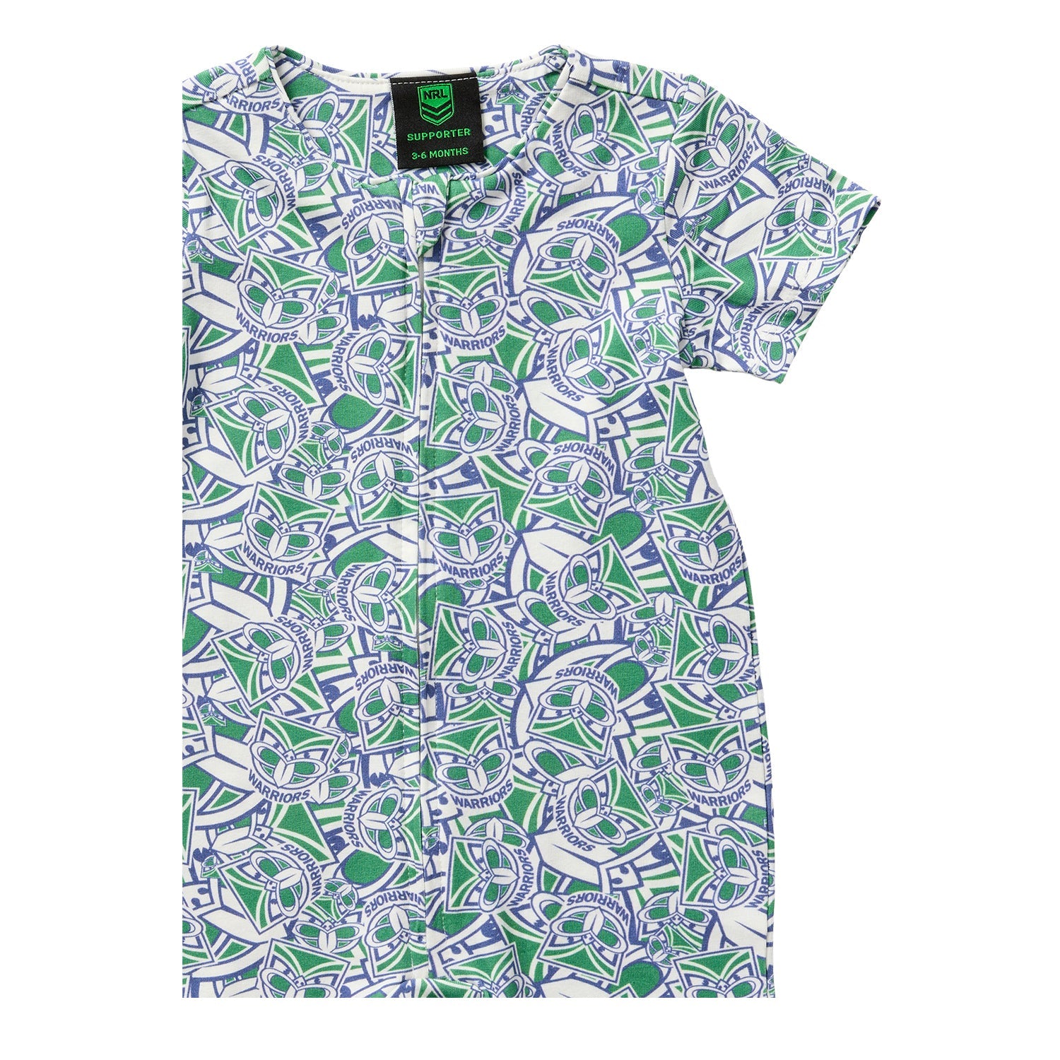 Warriors NRL Infants Romper & Bib Set