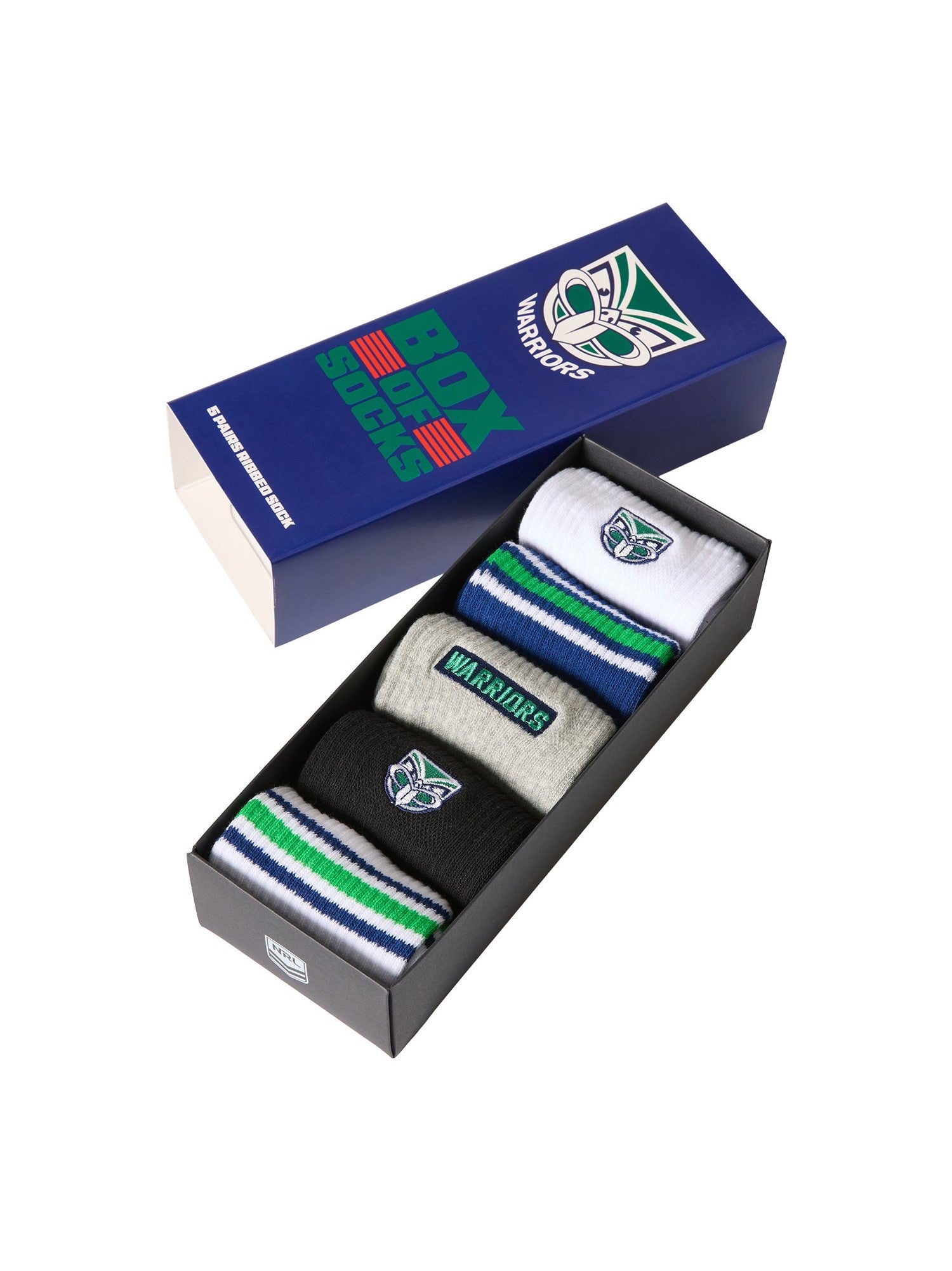 Warriors Box of Socks - 5 Pack