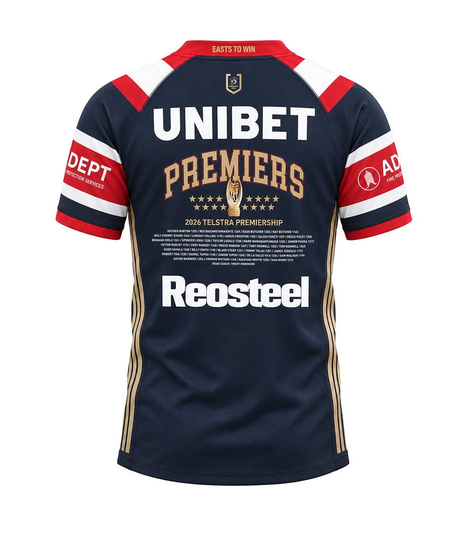 PRE-ORDER Sydney Roosters Premiership Replica Jersey 2026