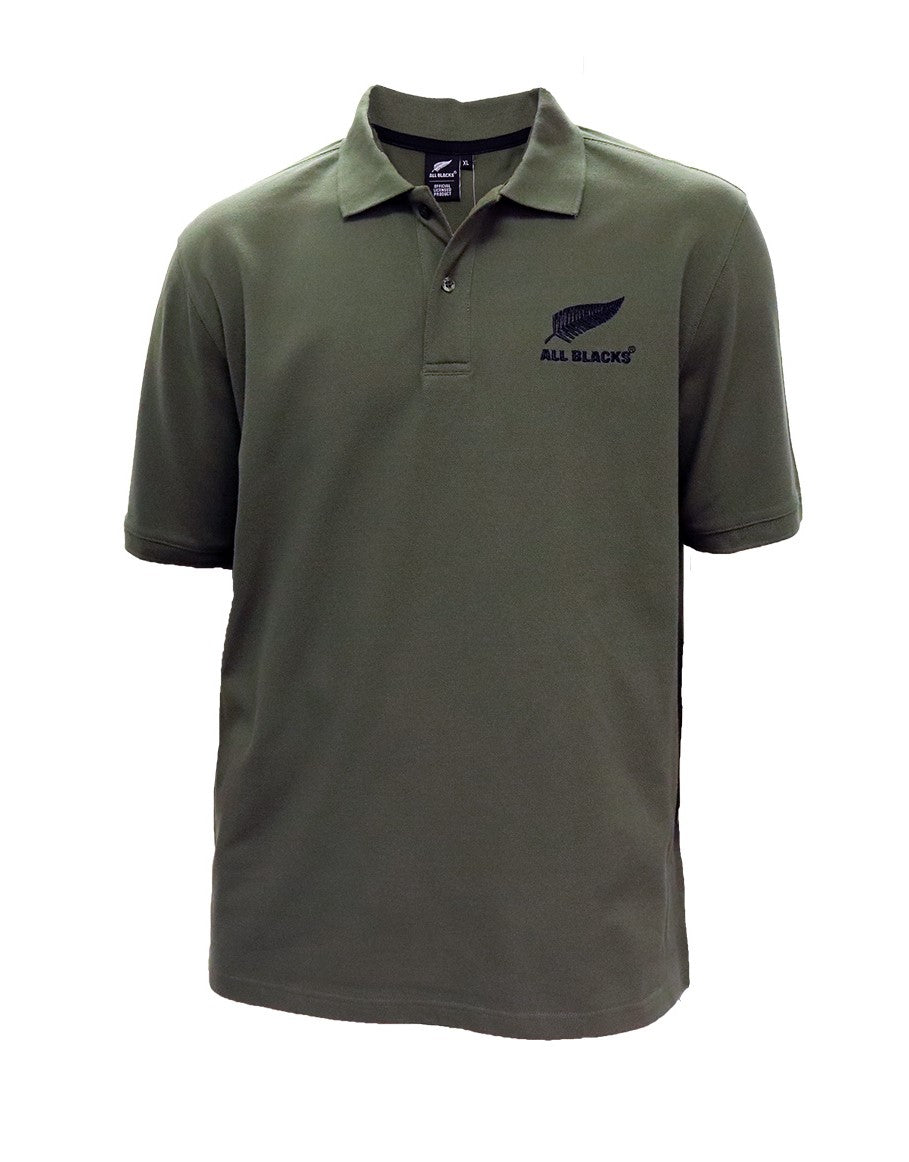 All Blacks Cotton Polo Shirt Khaki