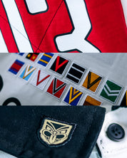 Warriors 03 Fauxback Traditional Long Sleeve Rugby