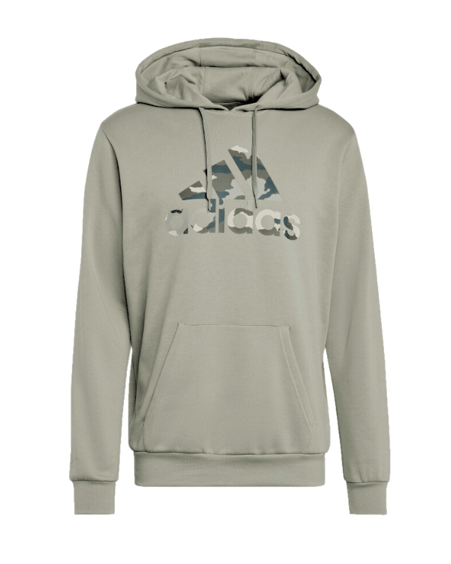 Adidas Big Logo Camo Hoodie Sliver Pebble