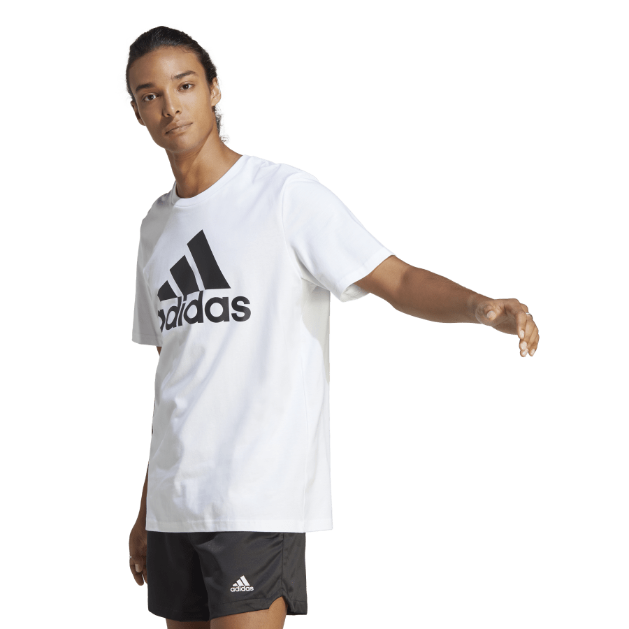 Adidas Big Logo Ess Tee White