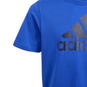 adidas Kid's Big Logo Tee Lucid Blue