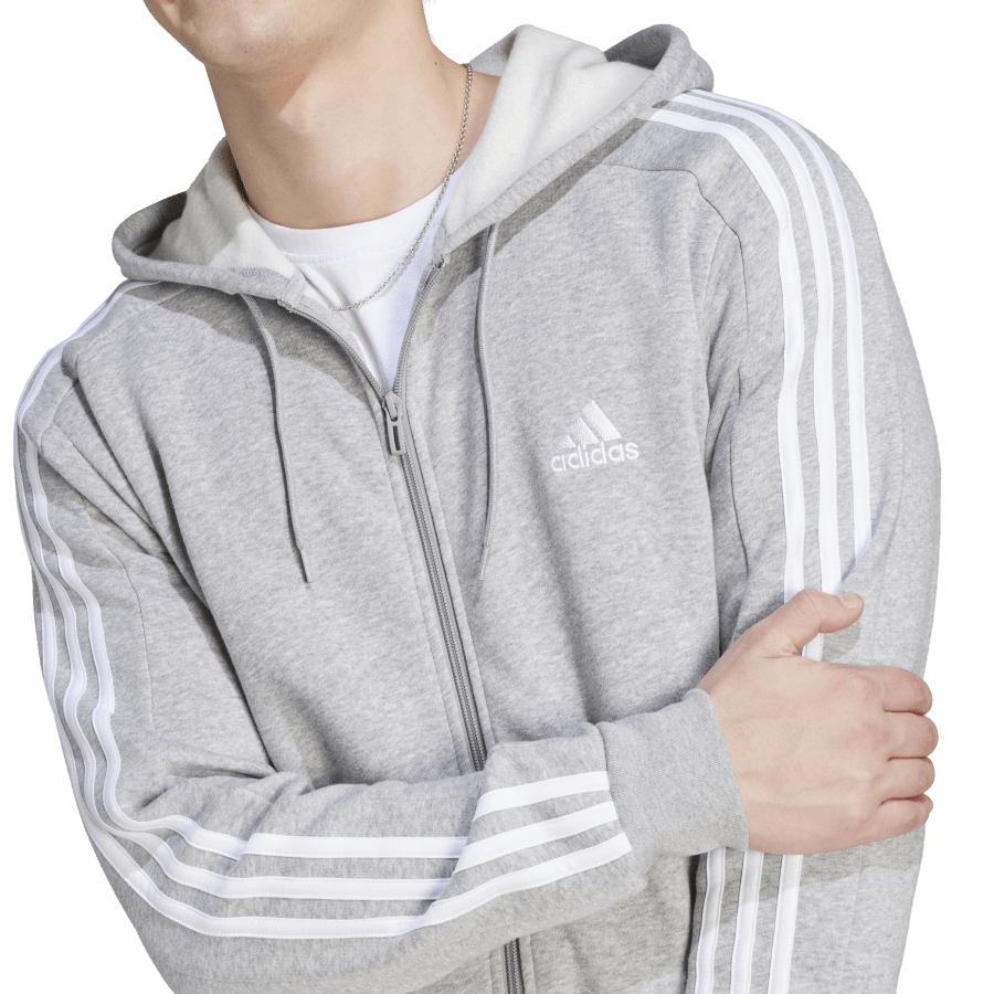 Grey and white adidas hoodie hot sale