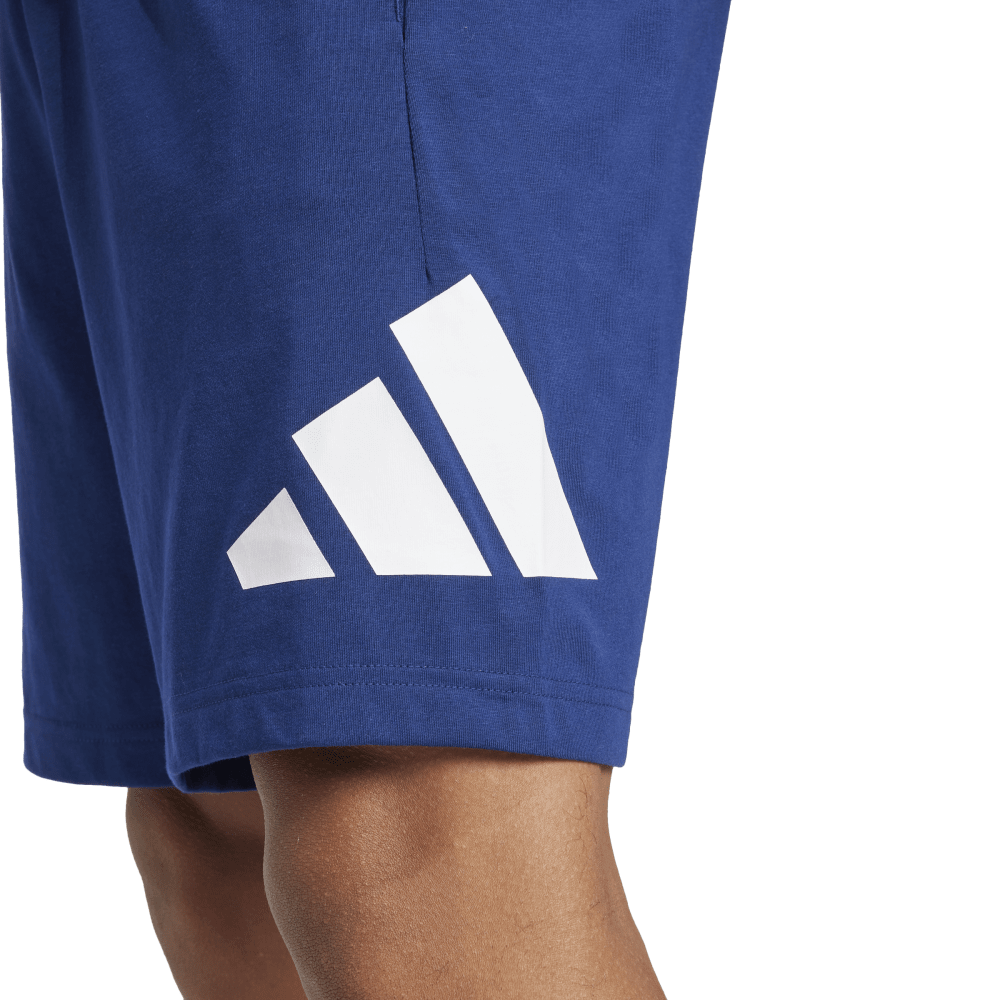 Adidas Big Logo Cotton Short Dark Blue