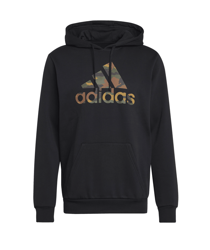 Adidas Big Logo Camo Hoodie Black