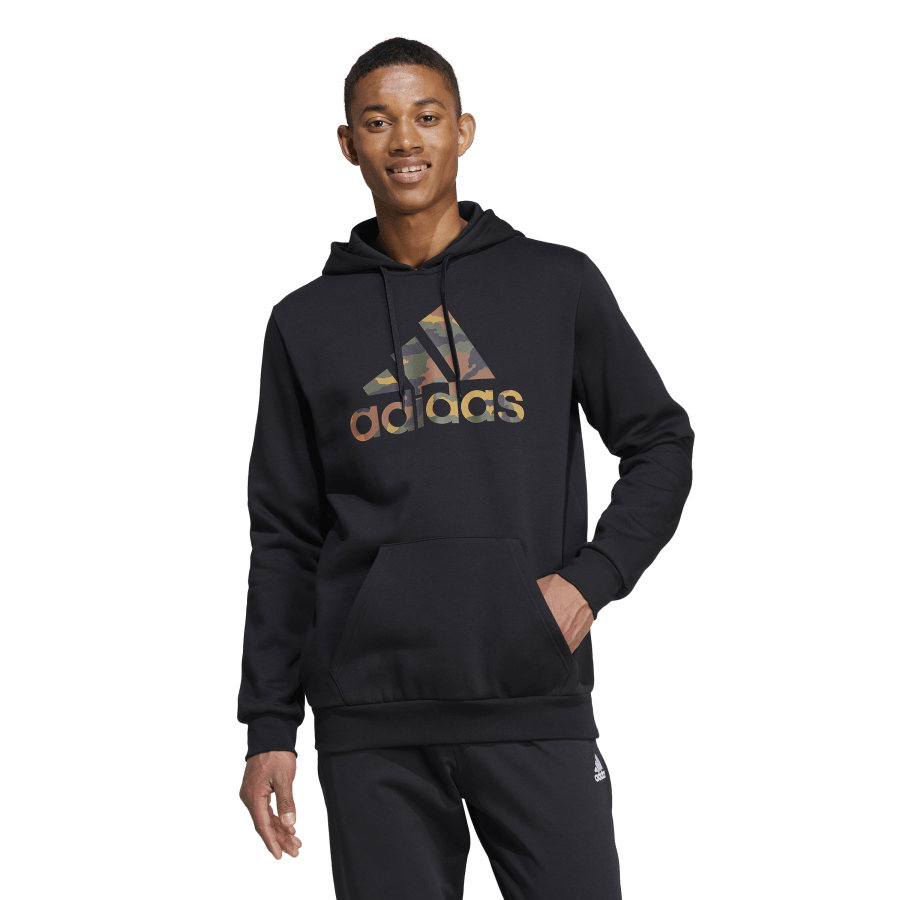 Adidas Big Logo Camo Hoodie Black