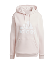 Adidas Women's Big Logo Fleece Hoodie Sandy Pink