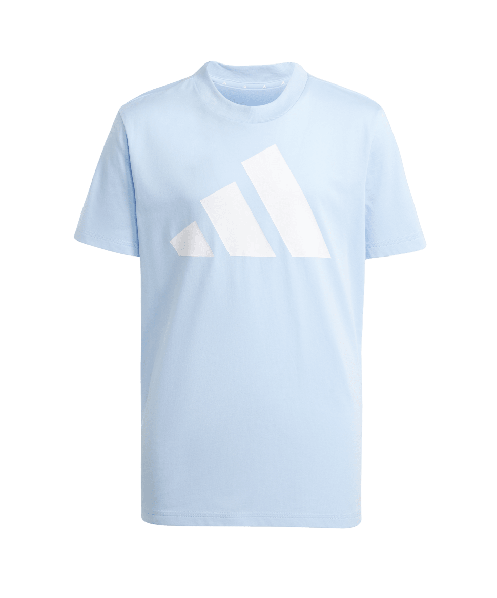 Adidas Kid's Big Logo T-Shirt Glow Blue/White