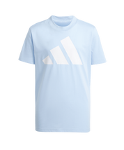 Adidas Kid's Big Logo T-Shirt Glow Blue/White