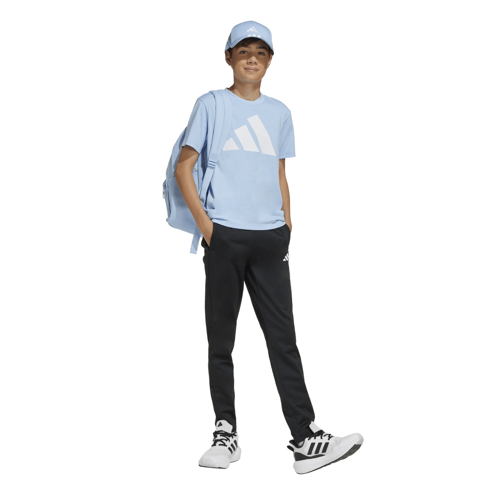 Adidas Kid's Big Logo T-Shirt Glow Blue/White