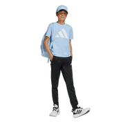 Adidas Kid's Big Logo T-Shirt Glow Blue/White