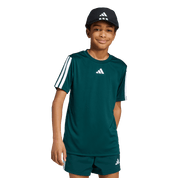 Adidas Kid's Training 3-Stripe T-Shirt Aurora Ivy